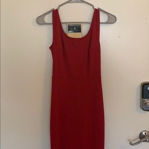Long red dainty hooligan dress